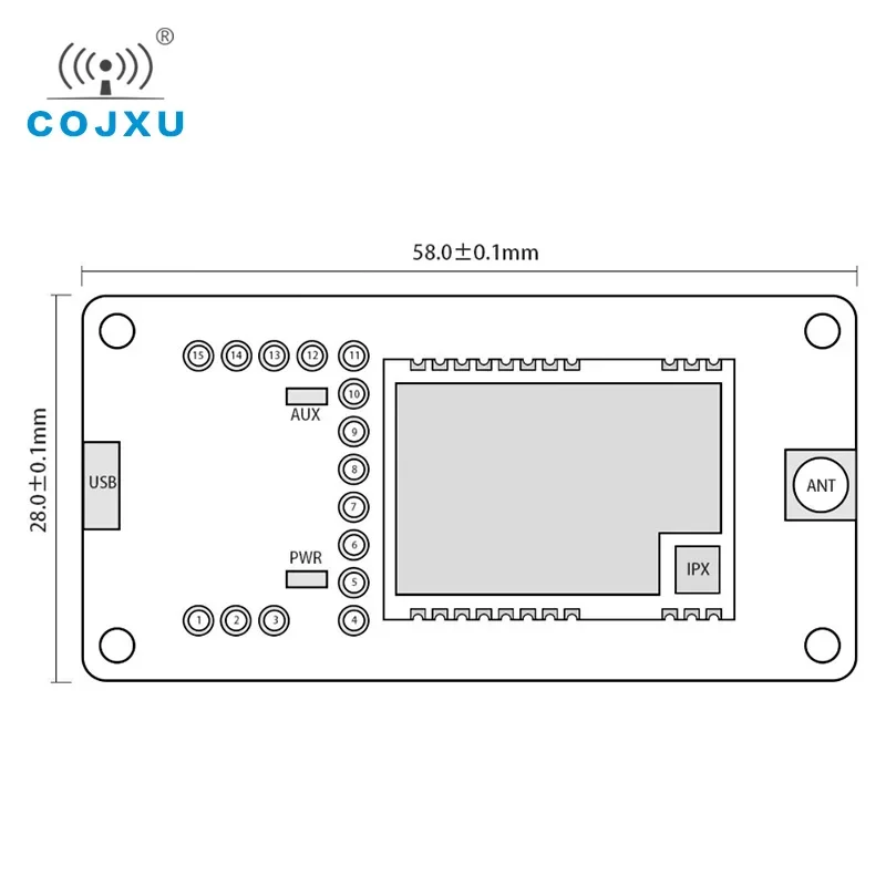 E22-230TBL Chip płyta testowa USB na TTL 22dBm 230MHz FEC IoT bezprzewodowy moduł aparatu nadawczo-odbiorczego