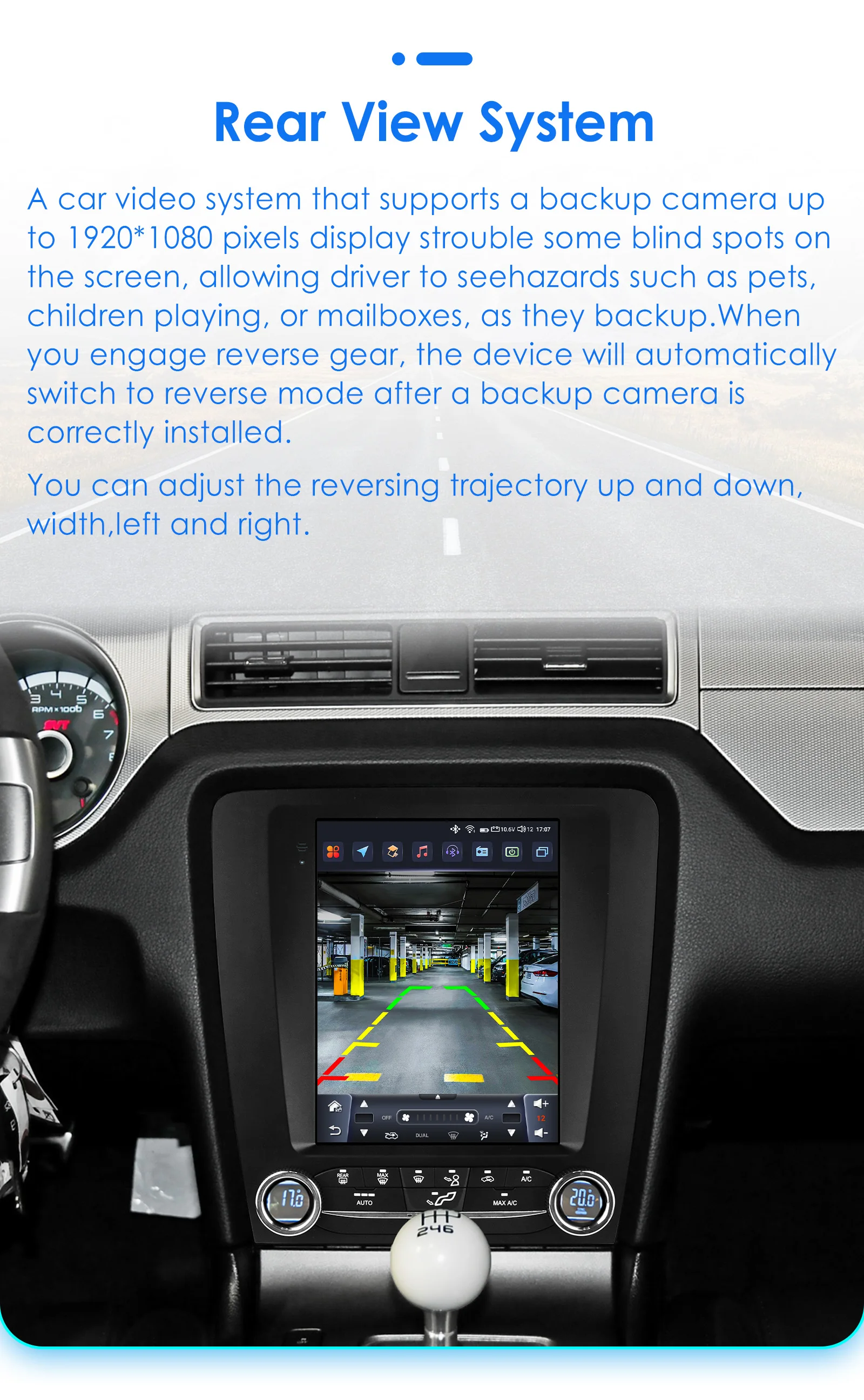 Hizpo For Tesla Style Android 14 For FORD Mustang 2010 - 2014 Radio Stereo Screen Multimedia CarPlayer GPS Navigation 9.7 Inch