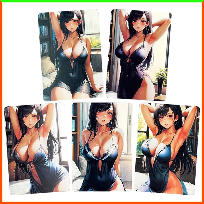 

Аниме История Богини DIY ACG Тифа Локхарт игра Золотая фольга свет изгиб Коллекционные карты игрушки для мальчиков подарок на Рождество и день рождения