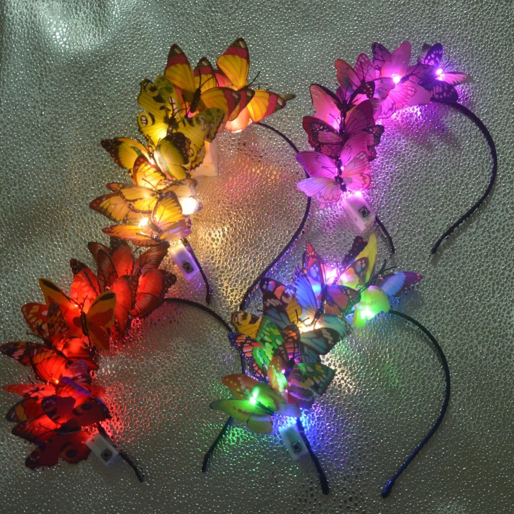 Fascia Per Capelli Con Fiori Luminosi A LED - Ghirlanda Luce Per Donne E Ragazze