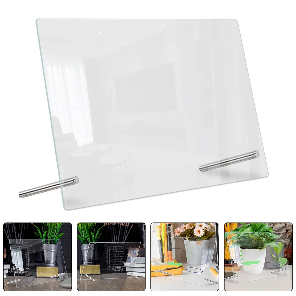 مجموعة واحدة من لوحة الرسائل المصنوعة من الأكريليك الشفاف، لوحة مذكرة إبداعية لطلاب المكاتب المنزلية، قابلة لإعادة الاستخدام وسهلة الاستخدام #3
