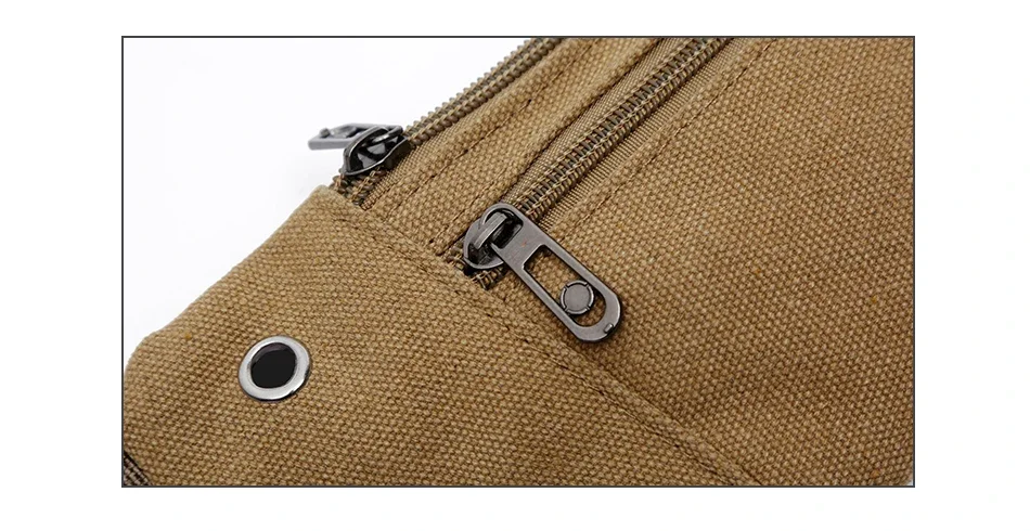 Novos homens casuais durável fanny pacote de cintura masculino sacos de cintura cinto lona novo hip bum saco militar bolsa três bolsos com zíper