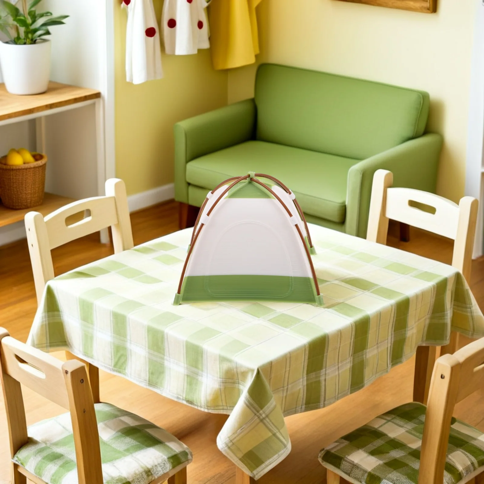 

1pcs 1:12 Miniature Dollhouse Tent Realistic Camping Decor For Kids Playhouse Fairy Garden Scenes Outdoor Adventure Accessory