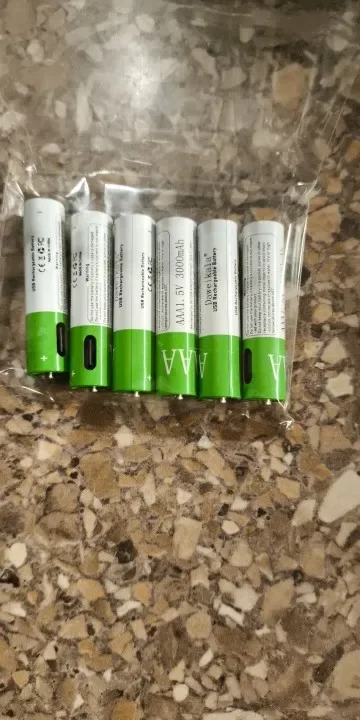 

New 1.5V AA 3400mWh+AAA 800mWh USB-C Rechargeable Lithium Batteries 1000 Cycles for Remote Control Toy Flashlight air transport