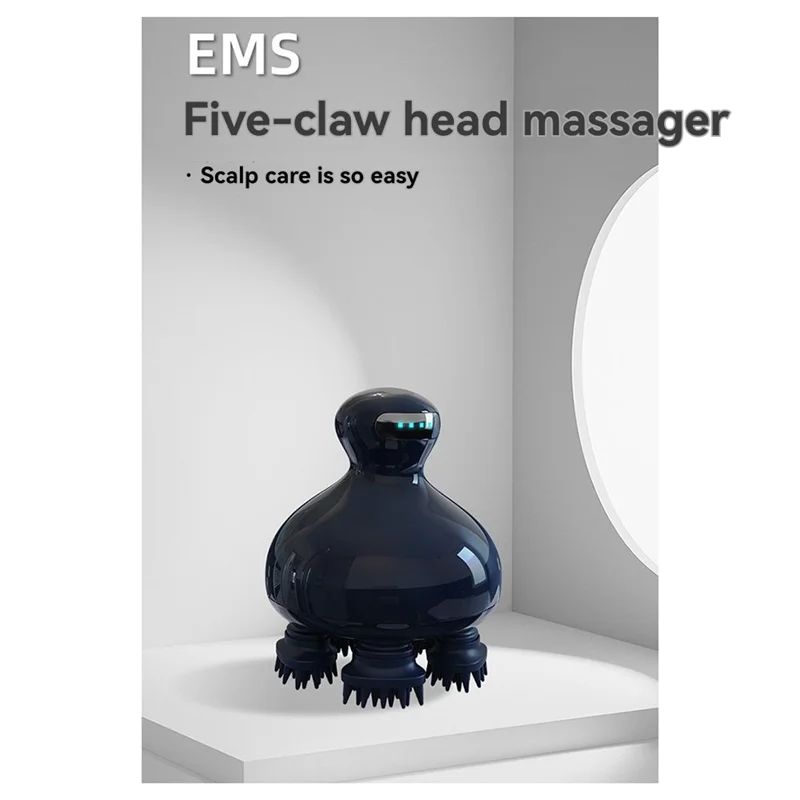 

【Flash-Sale!】Stress Relief EMS Head Massage Cordless Electric Shiatsu Scalp Massage Promote Deep Tissue Hair Growth Waterproof