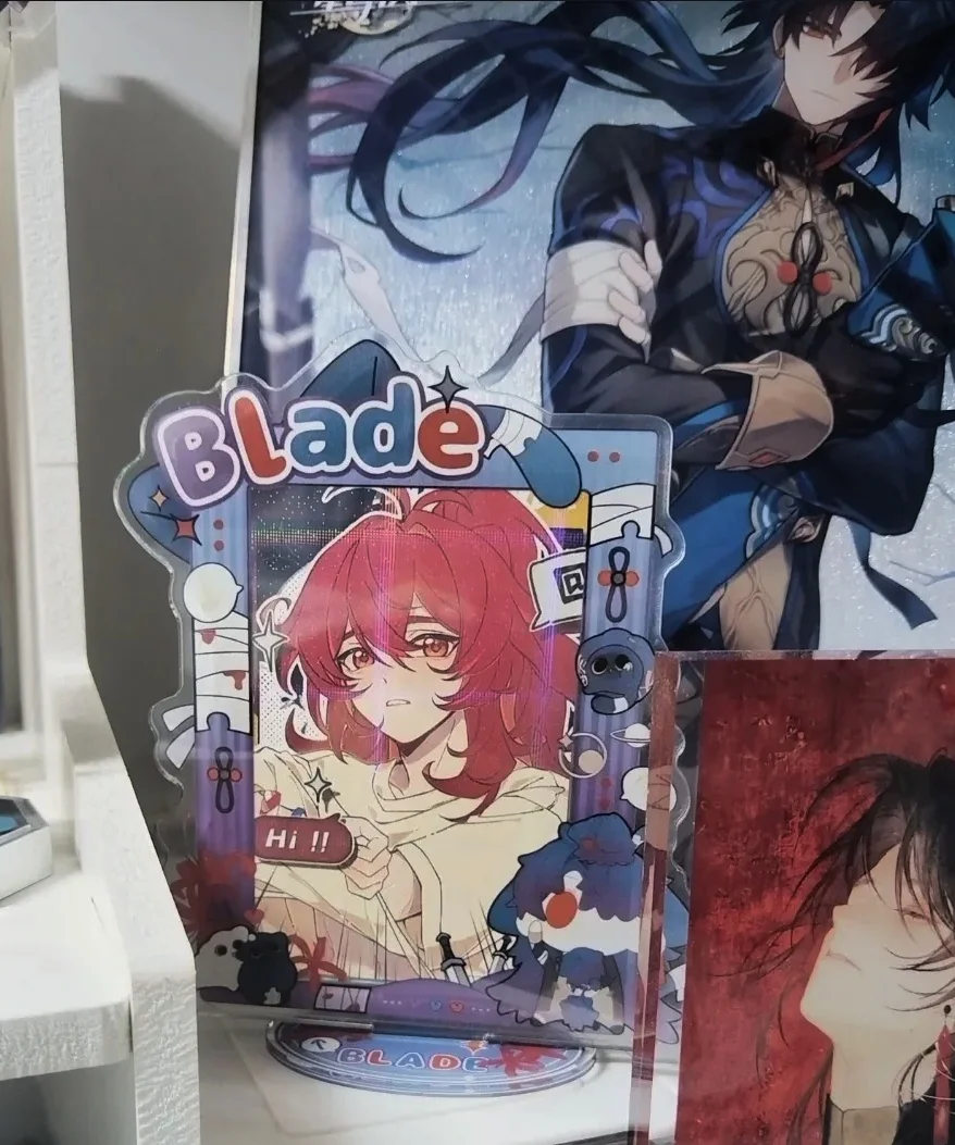 Blade Picture Frame Acrylic Stand Kawaii Figure Display Honkai Star Rail Goods Collection Accesorios Desk Decoration Ornament