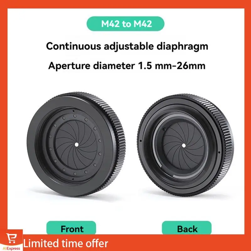 

Fresh 1.5-25MM Manual Aperture Adjustable Mechanical Iris Diaphragm Iris Diaphragm For Digital Camera Microscope Iris SK25