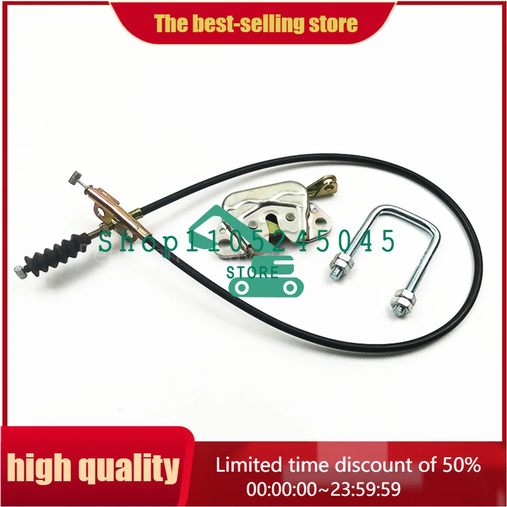 ZAX60/70 back buckle lock cab door block positioning lock back buckle cable excavator parts Door lock