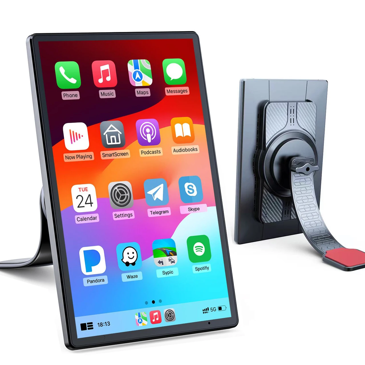 المحمولة 8 بوصة المغناطيسي Carplay شاشة الملاحة سيارة MP5 لاعب 360 درجة الدورية اللاسلكية سيارة اللوحي لجميع السيارات #1