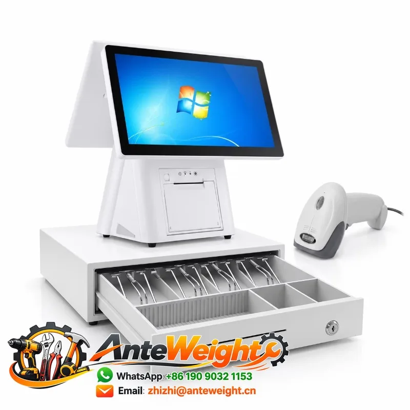 15/17 Inch Full Touch Screen POS Machine All-In-One Points of Sale System Cash Register Pos Business for Retail Salon Shop