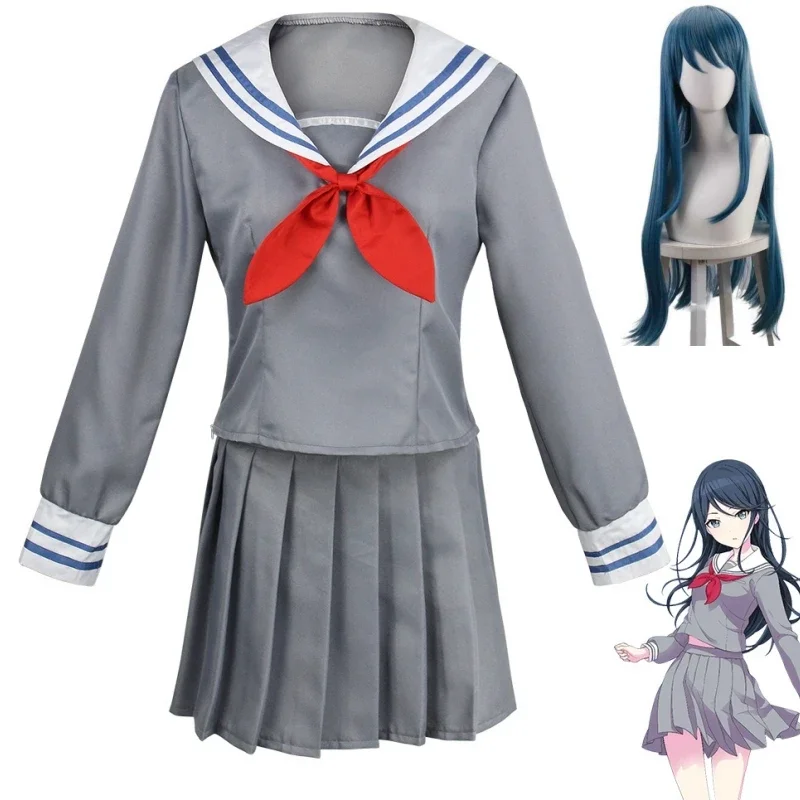 

Project Sekai Colorful Stage Feat Hoshino Ichika Azusawa Kohane School Uniform Sailor Outfit Anime Wig Cosplay Costume Comic Con