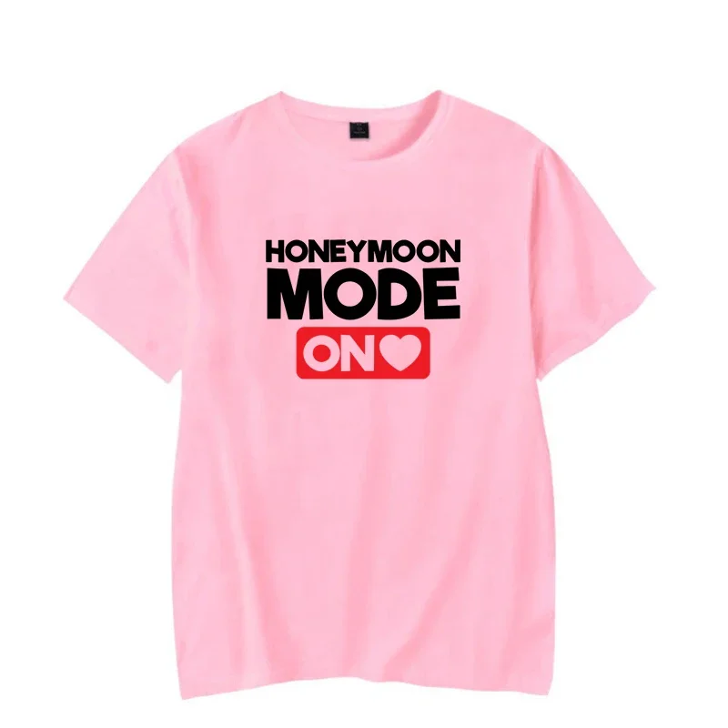 وضع شهر العسل على الأزواج تي شيرت ملابس زوجين رومانسية حلوة لعشاق المتزوجين حديثًا تي شيرت صيفي للنساء والرجال Y2k