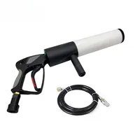 4*3w RGB LED Stage Smoke Machine Portable CO2 Smoke Gun DJ Smoke Cannon for Stage Wedding DJ Party Event Disco