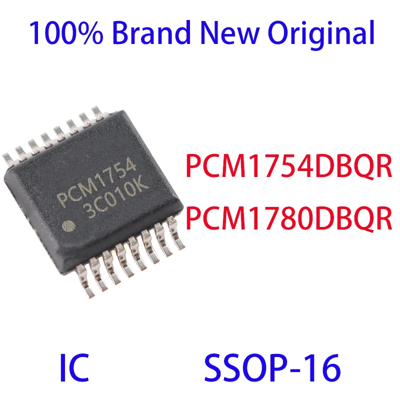 PCM1754DBQR PCM1780DBQR PCM PCM1754 PCM1780 100% Brand New Original IC SSOP-16