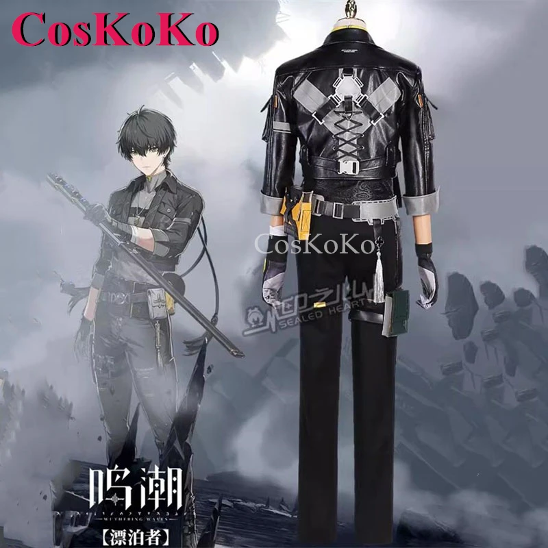 Coskoko Mannen Rover Cosplay Game Wuthering Waves Kostuum V2.0 Mode Knappe Combat Unifrom Halloween Party Rollenspel Kleding