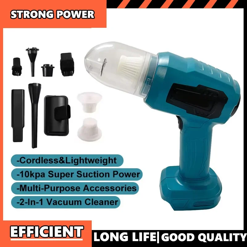 마키타 18V 배터리 호환 무선 미니 차량용 진공 청소기 다기능 먼지 제거 핸드헬드 충전식 전동 공구