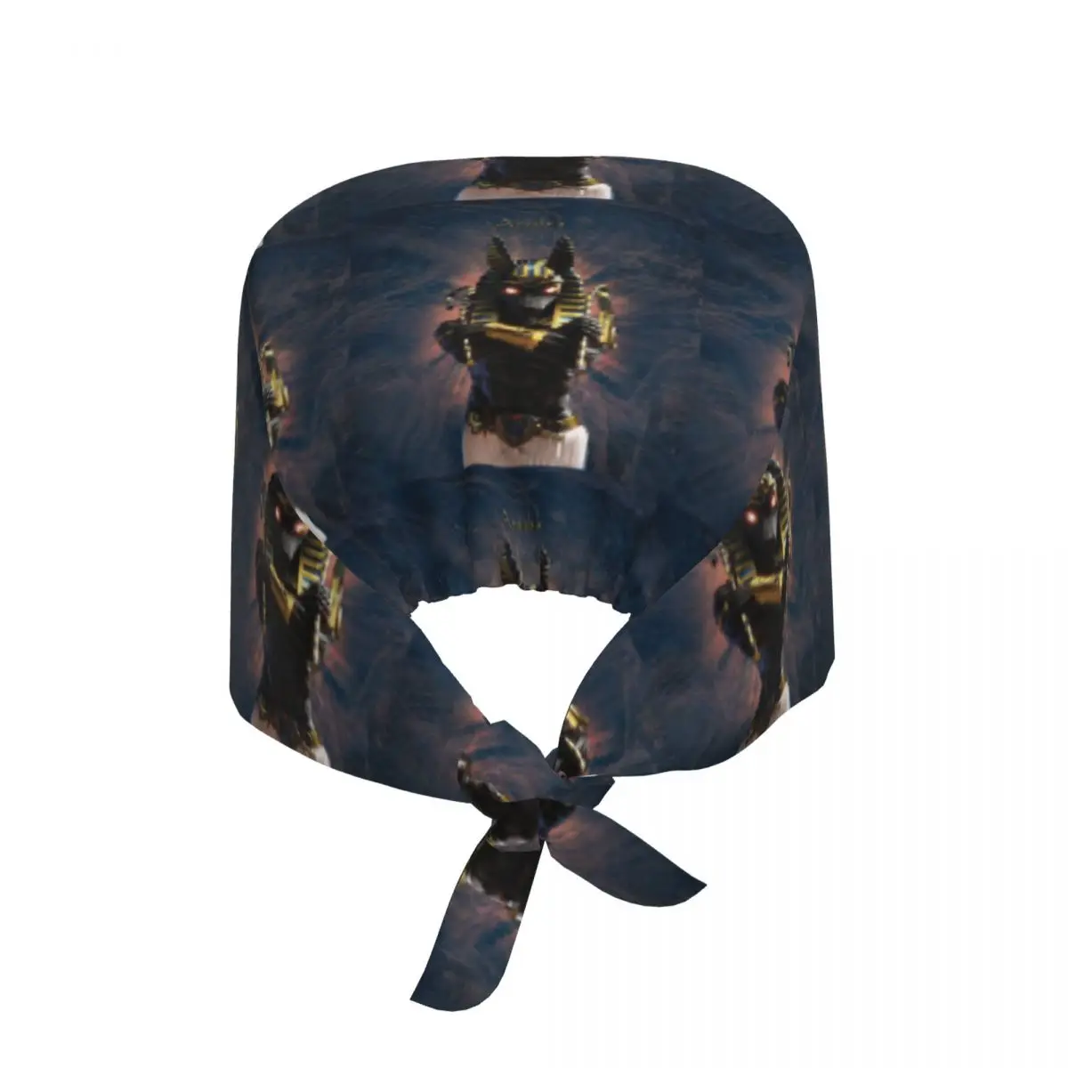 Egyptian God Anubis Art Scrub Hat Doctor Working Surgical Cap Men Women Adjustable Nursing Caps for Dentist