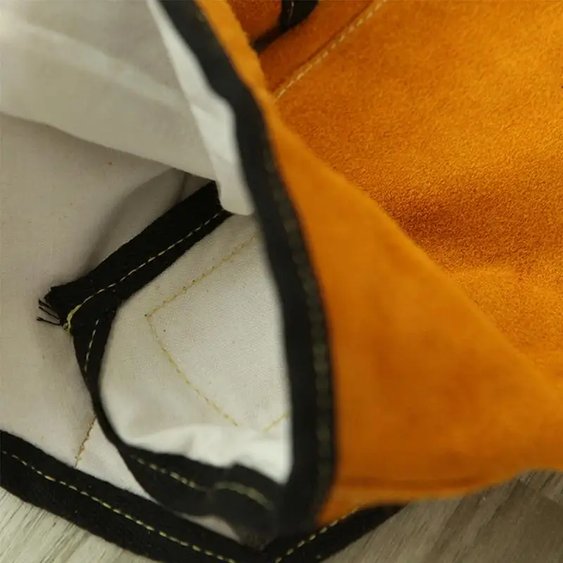 Cowhide Leather Anti-scalding Work Safety Apron Welder Apron Welding Protection Wear-resistant Welding Foot Guard Shoes Covers