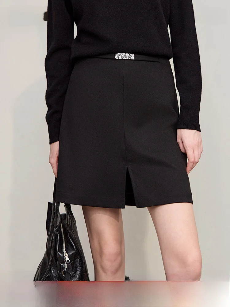 

Коврик, свободная юбка трапециевидной формы, брюки с поясом, декоративные синие повседневные зимние новые женские брюки для поездок на работу