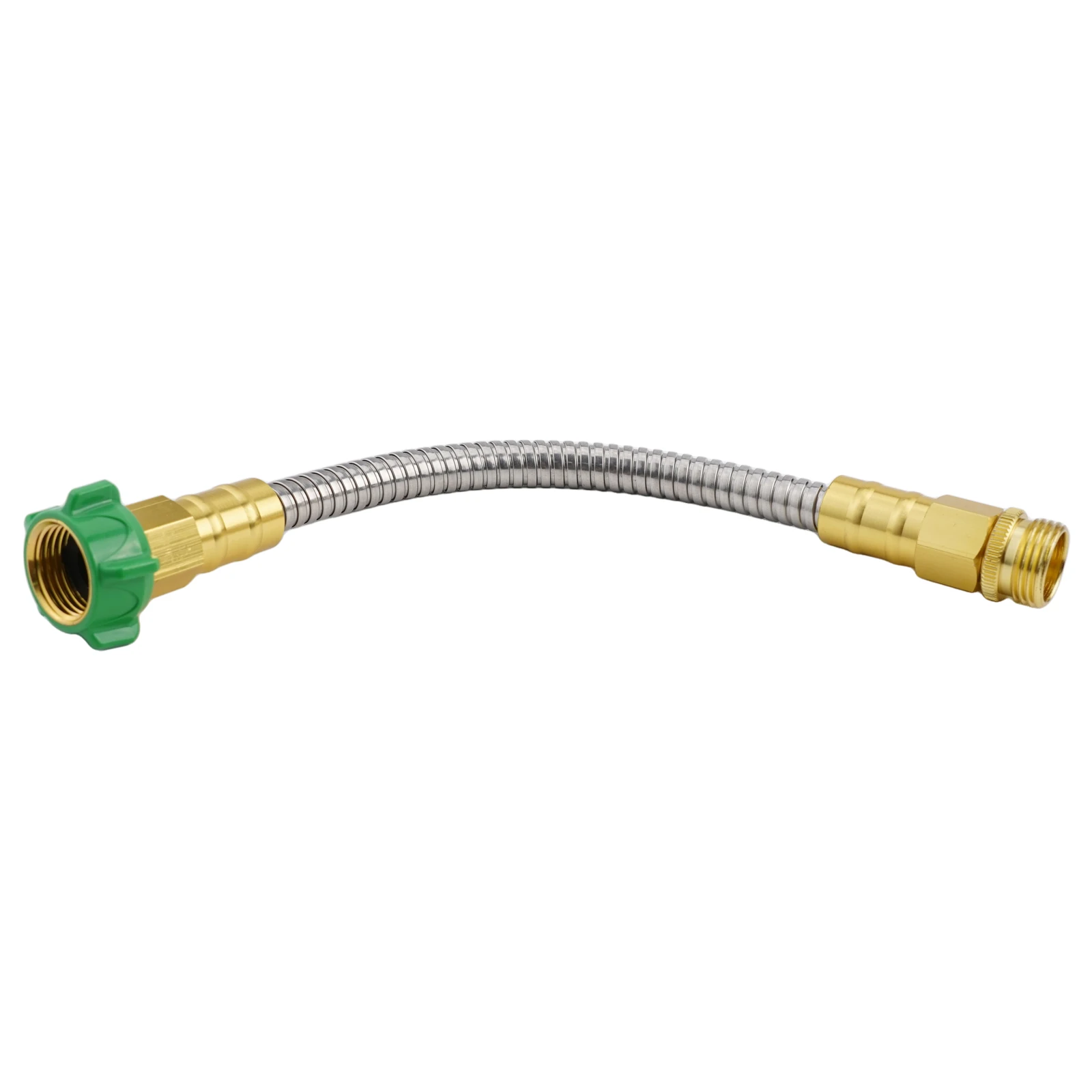 Short Garden Hose 1ft in 304 Stainless Steel with Weather Resistance and Leakproof Design for Reliable Water Flow
