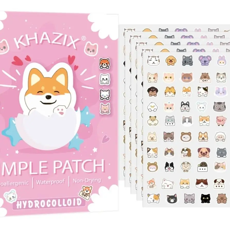 70pcs Cartoon acne patch, cute cat-shaped facial concealer acne patch, safe, non-toxic, gentle and non-irritating.