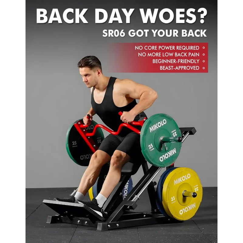 Máquina de remo para el hogar con fila Smith cargada en placa, equipo de entrenamiento con rodamiento lineal