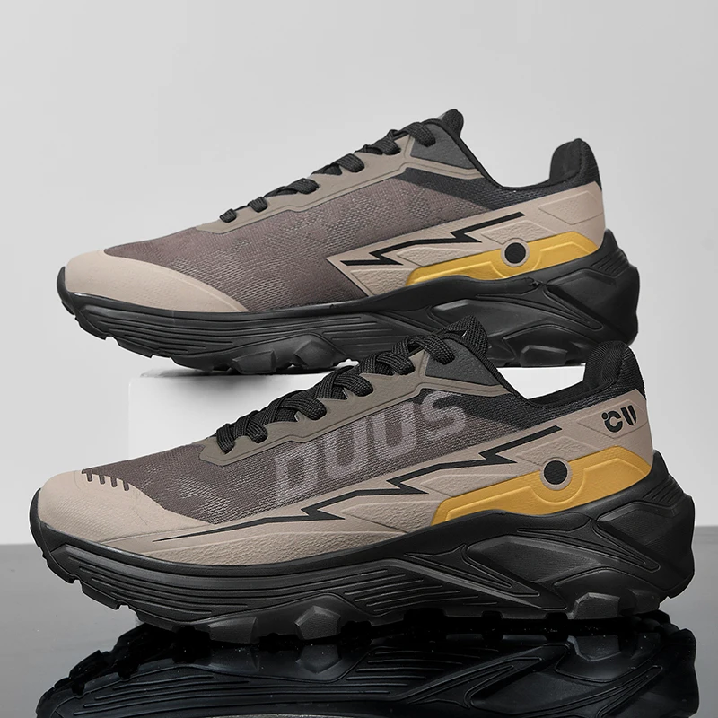 

Мужские кроссовки для бега, нескользящие, класса люкс, для соревнований, для джоггинга, внедорожные, с амортизацией, дышащие, для активного отдыха, сетчатые, унисекс