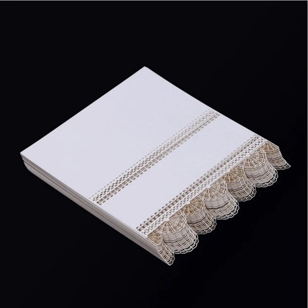 

50pcs Table Place Cards Wedding Party Hollow Out Name Cards Banquet Seat Card Unique Design Stereos Long Use