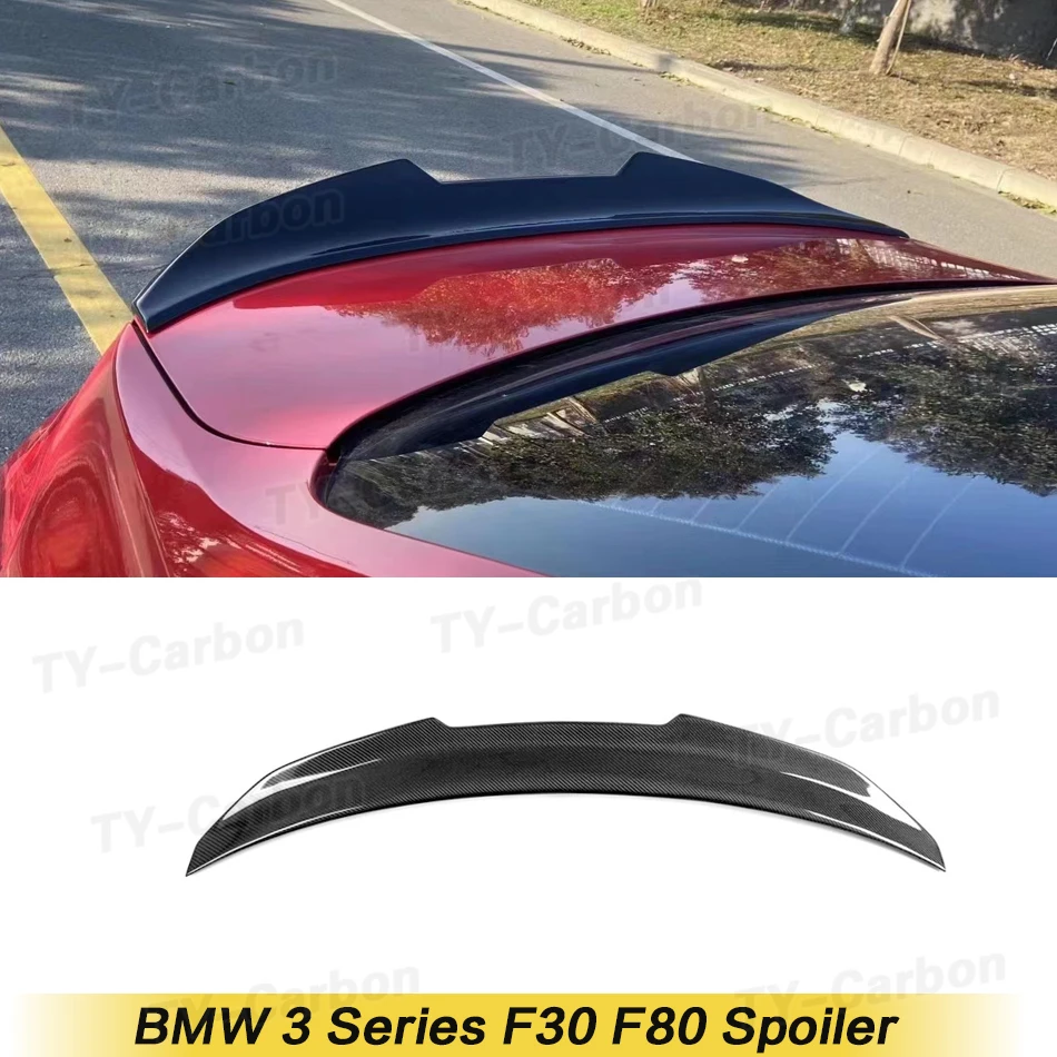 

Carbon Fiber ABS Black Rear Spoiler Boot Lip for BMW F30 M3 F80 3 Series 320i 318d 316d 328i 335i Saloon 2012-2018 PSM Style