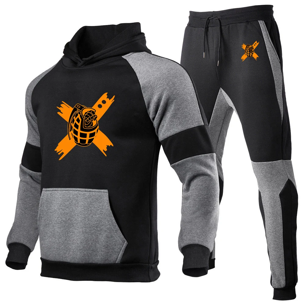 Japan Anime My Hero Academia The new men's casual suit is suitable for spring and autumn and has pockets hoodies