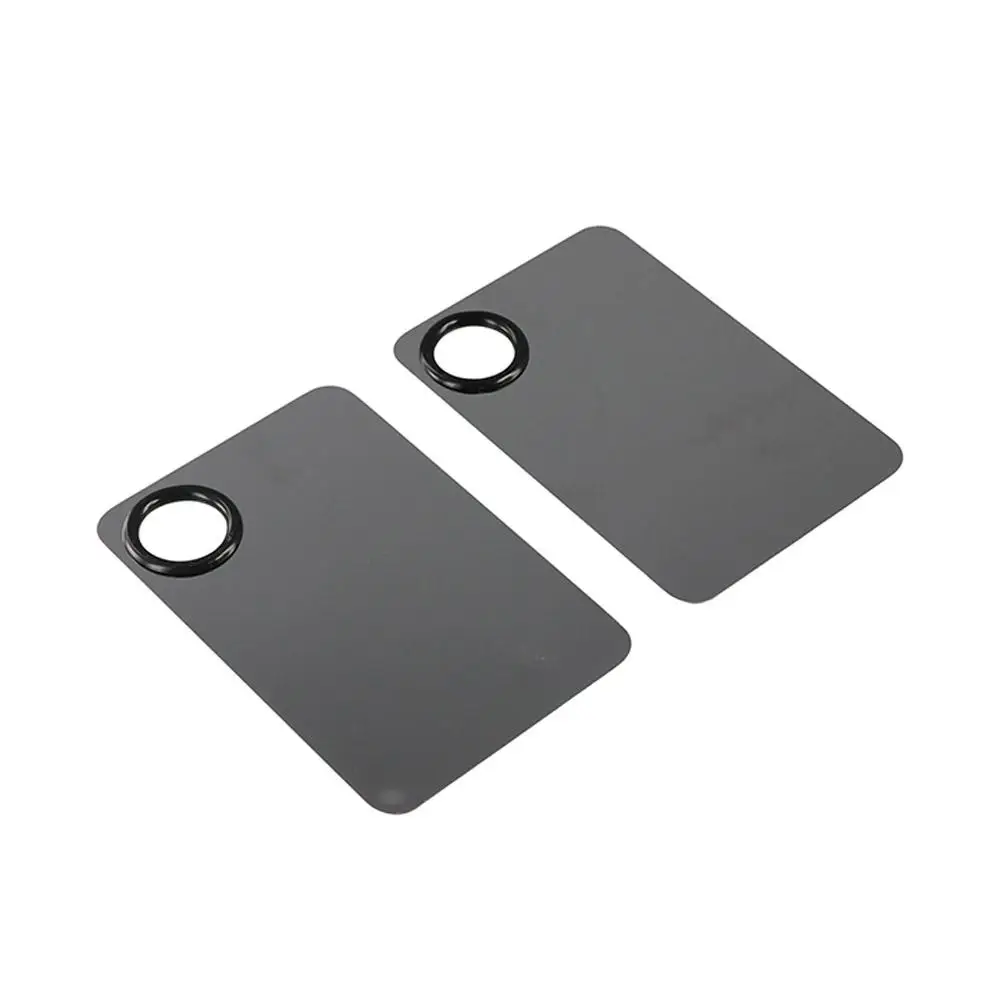 ビューティースチール化粧パレットスパチュラ多機能ステンレス鋼メイクアッププレートトレイシルバーファンデーションアイシャドウミキシングツール