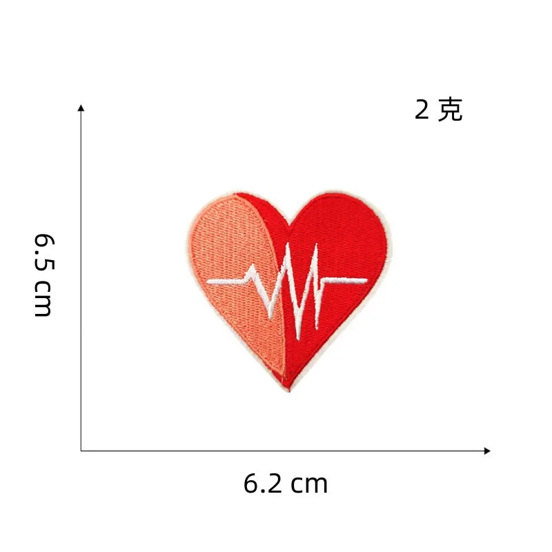 Nurse\'s Day Love Band Aid Patches For Clothing Thermoadhesive Embroidery Iron On Shirt Applique On Jeans Repair Hole Embroidery
