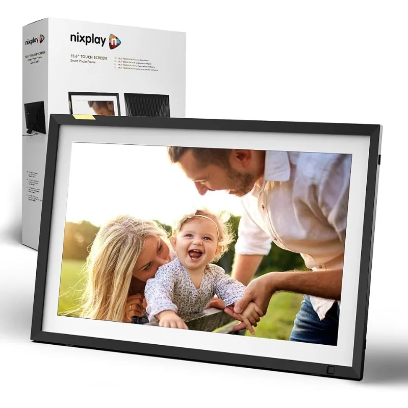 

Nixplay Digital Touch Screen Picture Frame with WiFi - 15.6” Photo Frame, Connecting Families