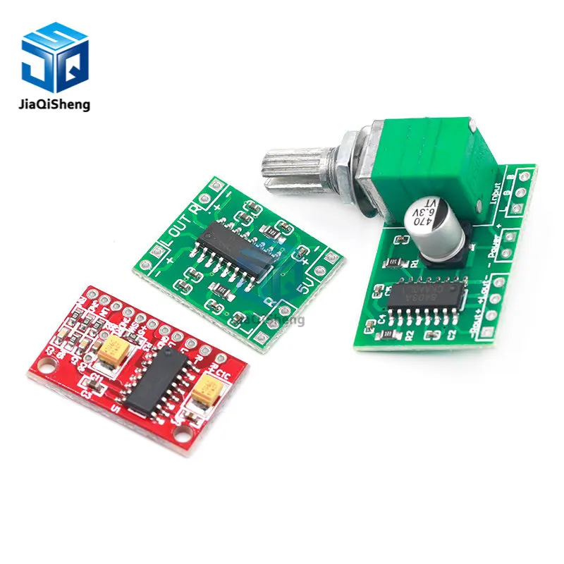 1pcs/lot PAM8403 Super mini digital amplifier board 2 * 3W Class D digital amplifier board efficient 2.5 to 5V USB power supply