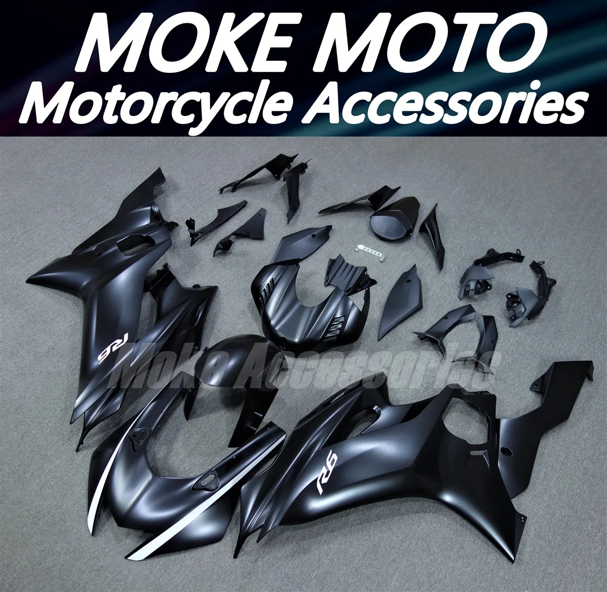 Fairings Kit Fit For Yzf R6 2017 2018 2019 2020 2021 2022 2023 2024 Bodywork Set Abs Injection New White Black