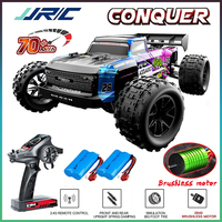 JJRC 1/14 Super Brushless 70KM 4WD RC Car With LED Remote Control Cars High Speed Drift Monster 4x4 Off Road Truck Kid Adult Toy