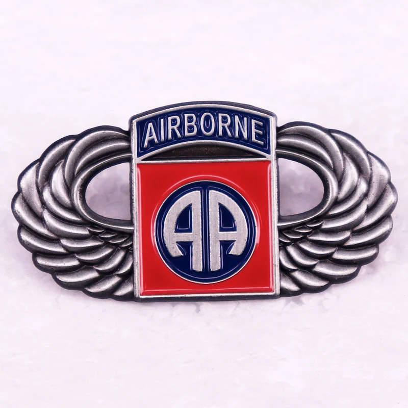 Airborne Symbol Enamel Pin Vintage Wings Brooch Jewelry