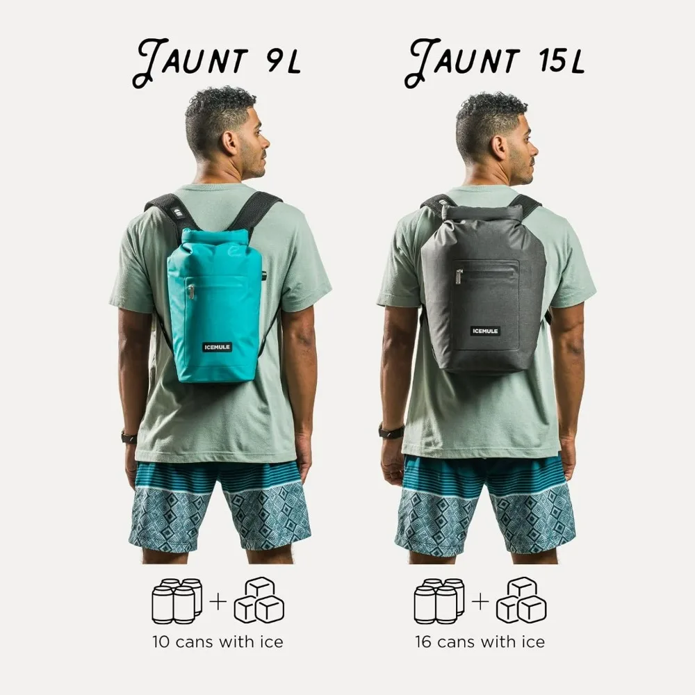 Jaunt Collapsible Backpack Cooler – Hands Free, 100% Waterproof, 24+ Hours Cooling, Soft Sided Cooler