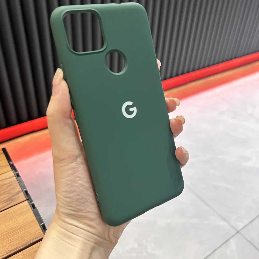 For Google Pixel 5 5A Case Liquid Silicone Soft TPU Back Cover For Pixel 5 5a Shockproof Protective Coque