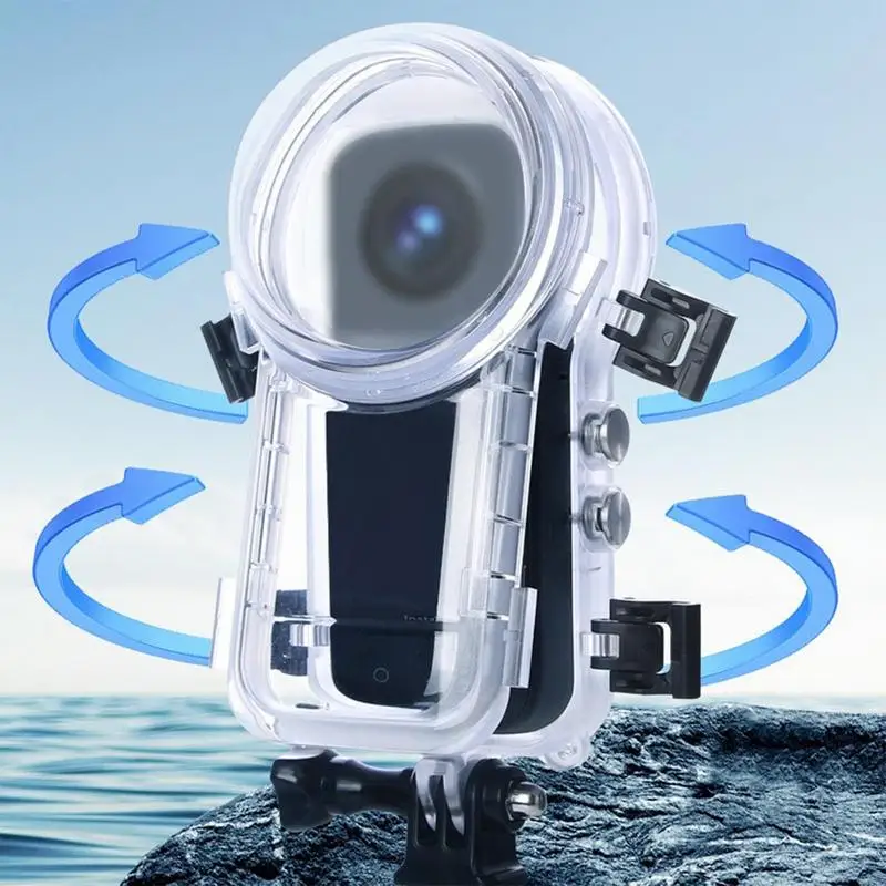 Action Camera Protective Case Underwater Transparent Dive Case Multipurpose Action Camera Case Anti-scratch Housing Case