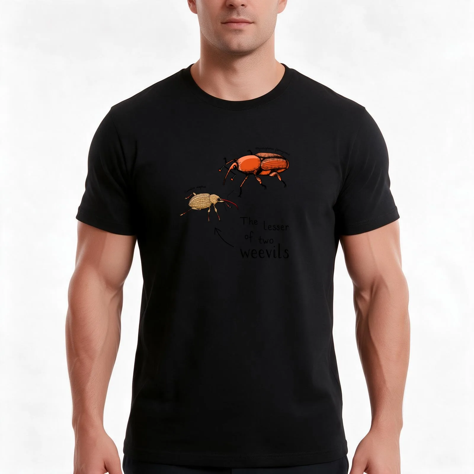 The lesser of two weevils T-Shirt Summer Casual Cotton Tee Oversized Streetwear Tops Vintage Graphic Print Unisex Men Women