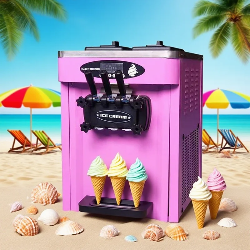 CE Certification Factory Supply Commercial Colorful Commercial Ice   Cream Machine for Sale