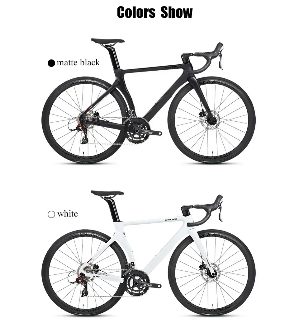 TWITTER T8 bici da strada in fibra di carbonio, RS-22, bici scontata, tutte nuove in vendita bikes