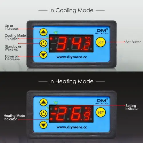 W3231 Temperature Controller 12V 24V 110V 220V Digital Thermostat Thermoregulator for incubator box temperature meter test