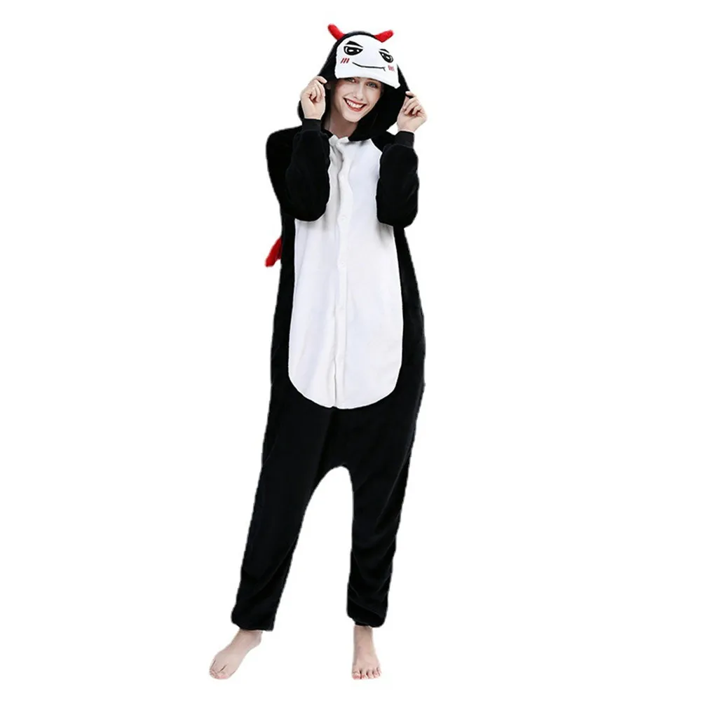 

Adult Cosplay Costume Devil Anime Onesies Pajama For Halloween Carnival Masquerade Party