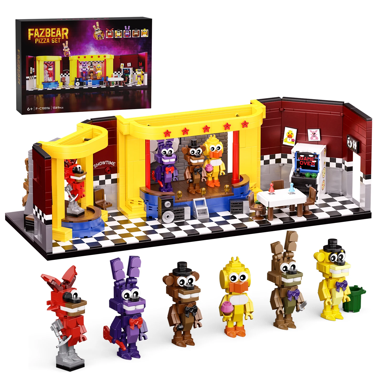 

Horror Game Stage Figures Building Blocks Set,Haunted House Bricks Game Fans Children Halloween Gifts(1349 Pcs)