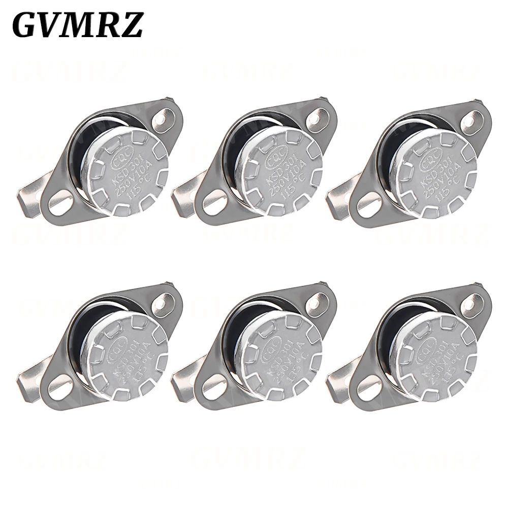1PCS Normally Open KSD301 10A 250V 0-160 degree Normally Closed Bakelite KSD-301 Temperature Switch Thermostat Sensor 50 60 65