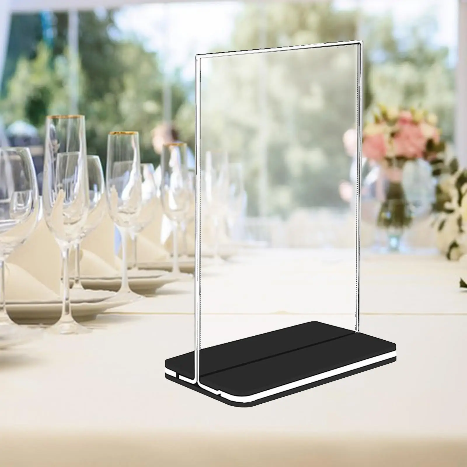 

Двусторонние держатели вывесок для настольной витрины в ресторанах и мероприятий