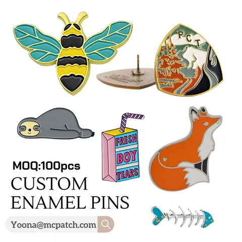 [Minimum 100pcs] Custom Logo Enamel Pin Soft/Hard Pin Label Customized Metal Badges Lapel Brooches On Backpack Or Friend Gift