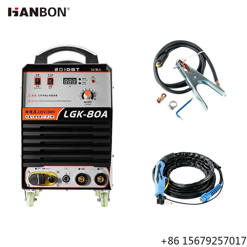 Plasma Cutting Machine Prices IGBT Inverter Plasma Cutter 220V High Efficiency CUT-80A Portable Plasma Cutters Welders